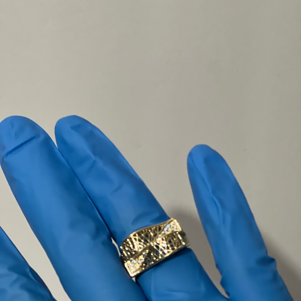 Gold Textured Ring